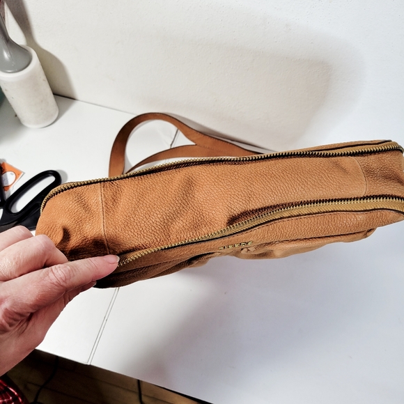 Fossil Small Piper Pebbled Leather Bag Light Brown - Picture 9 of 12